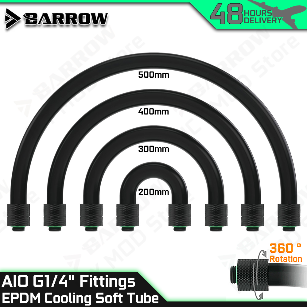Pc Water Cooling - Barrow AIO EPDM Soft Tube G1/4