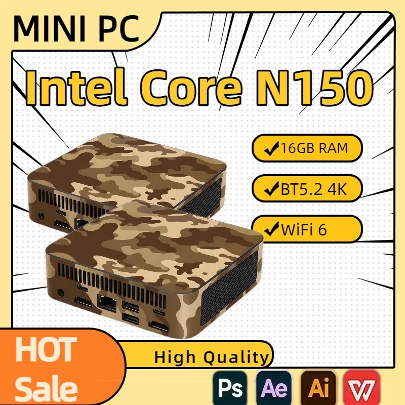 Compact Mini Pc Intel N150 Min - Pc Gaming Intel recension och pris